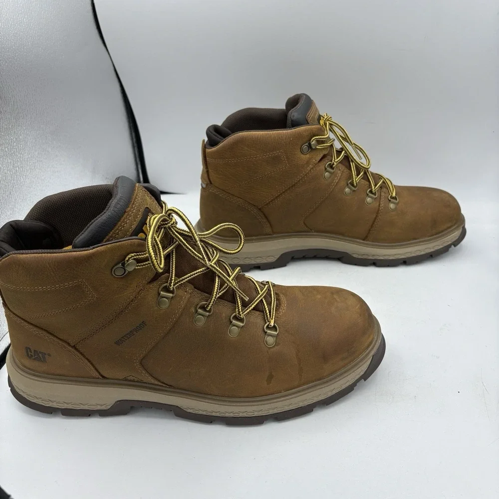 Caterpillar Boots Mens 14 Exposition Hiker Waterproof Work Safety Alloy Hard Toe